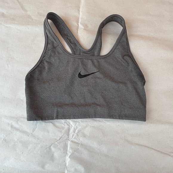 Nike Women's Charcoal Sports Bra - Picture 1 of 4